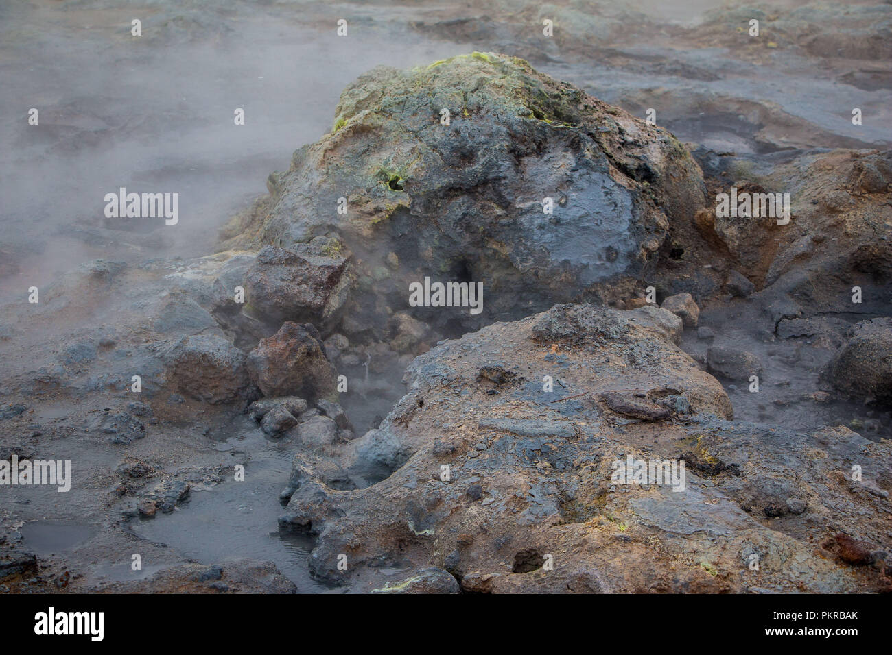 Fumerolle en myvatn area Banque D'Images