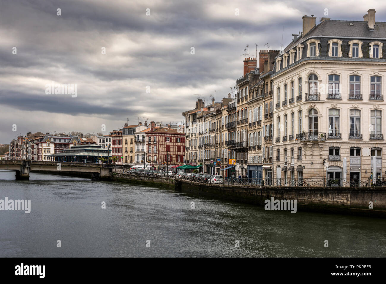 La Nive à Bayonne, France Banque D'Images