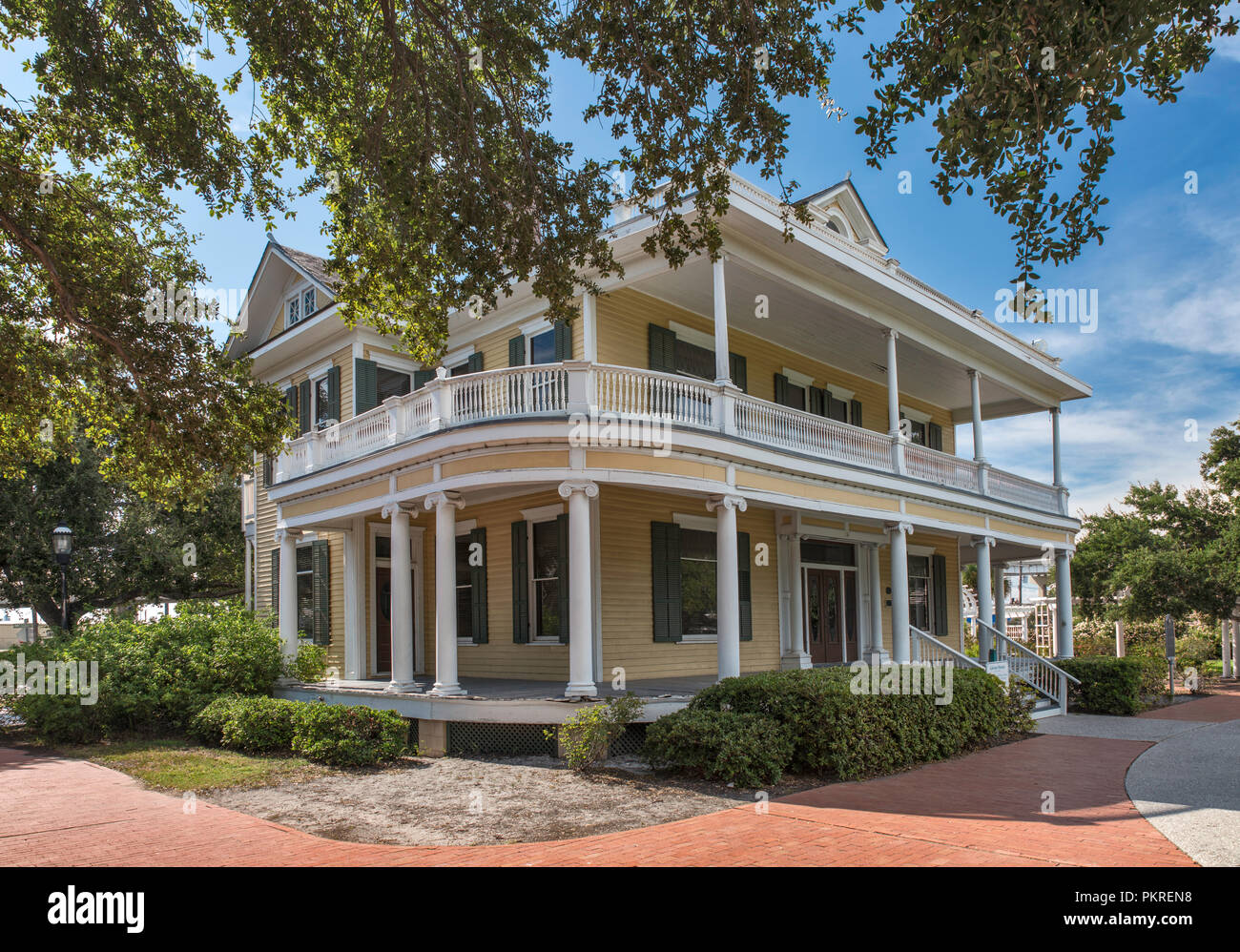 Galvan, maison 1908, Heritage Park à Corpus Christi, Texas, États-Unis Banque D'Images