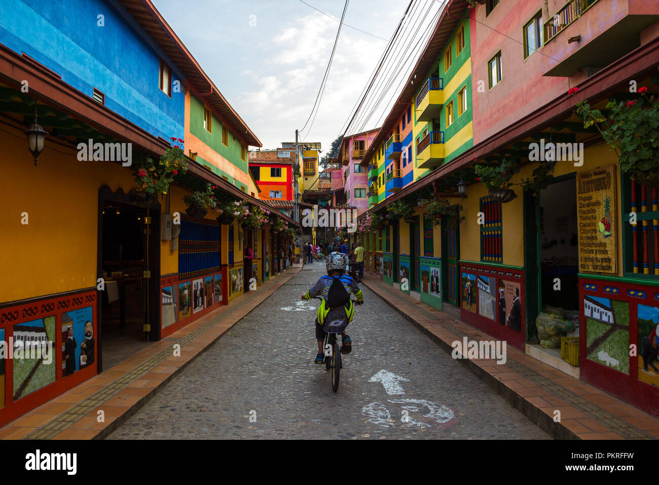 Guatape et belles rues colorées, Colombie Banque D'Images