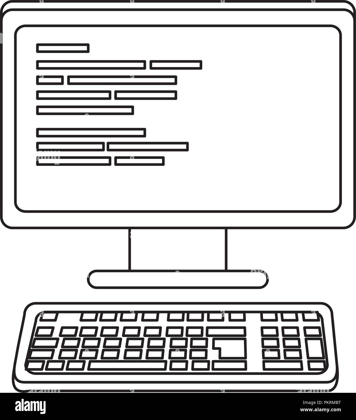 Définir le code de programmation technologie web Illustration de Vecteur