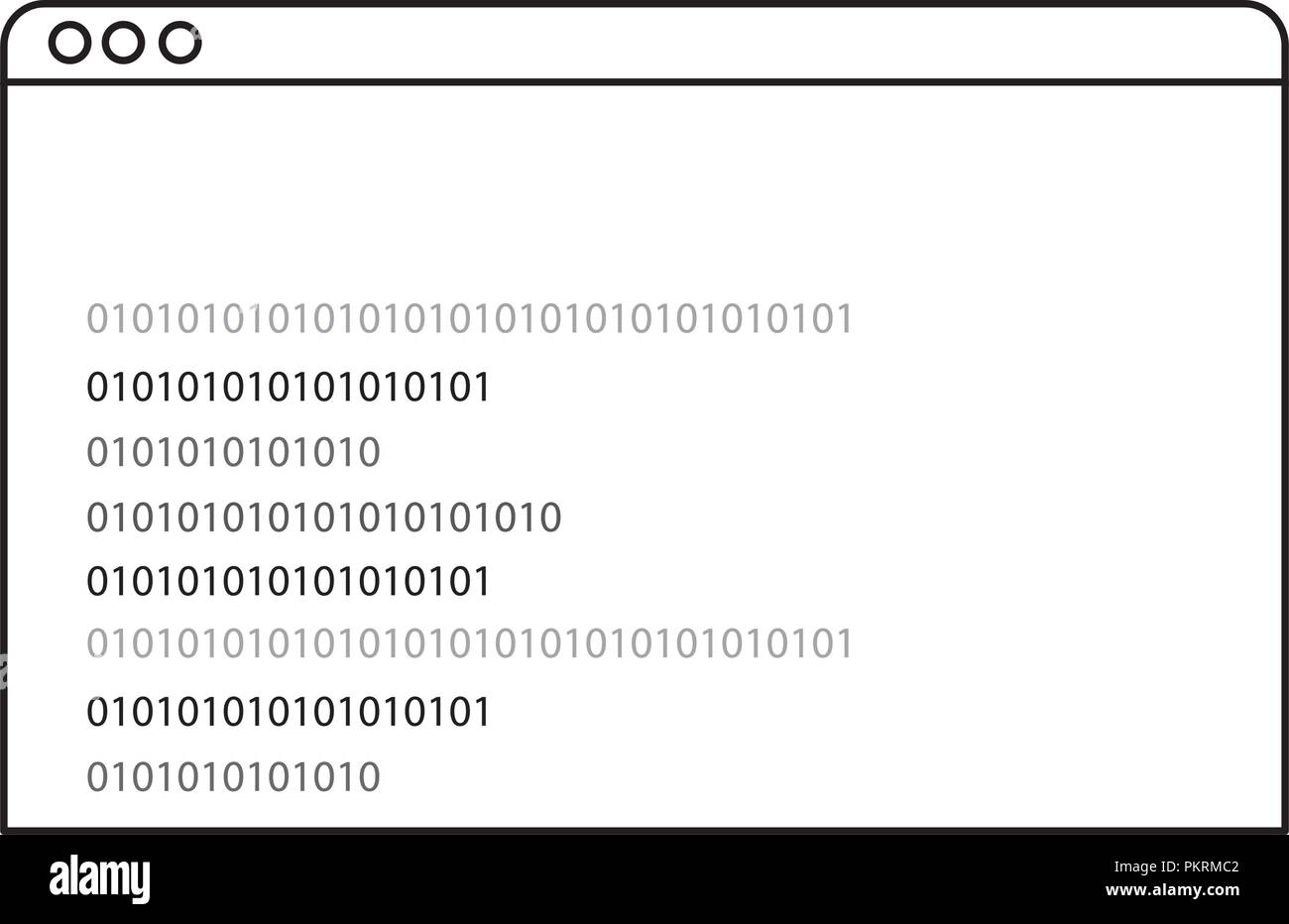 Aperçu de la technologie de programmation de site web code de données Illustration de Vecteur