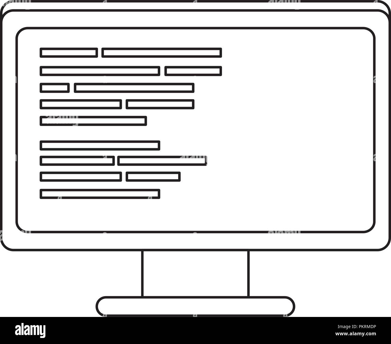Aperçu de la technologie de l'ordinateur avec le programme du code de données Illustration de Vecteur