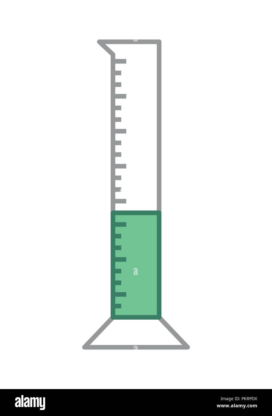 Illustration d'un flacon de laboratoire isolé sur fond blanc Illustration de Vecteur