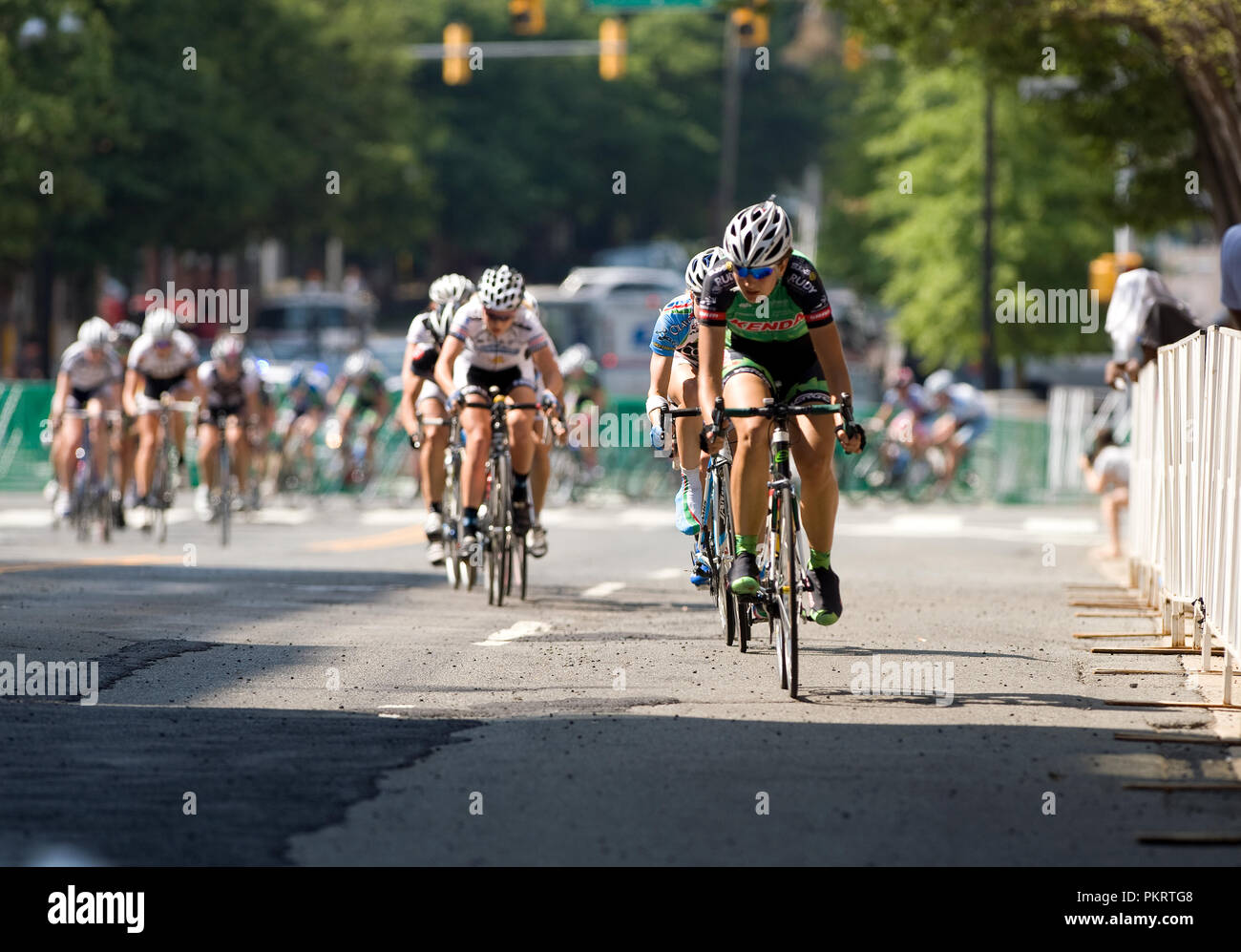 Le Womens pro champ pendant l'Air Force Cycling Classic Clarendon Cup le 12 mai 2010, à Arlington, en Virginie. Banque D'Images