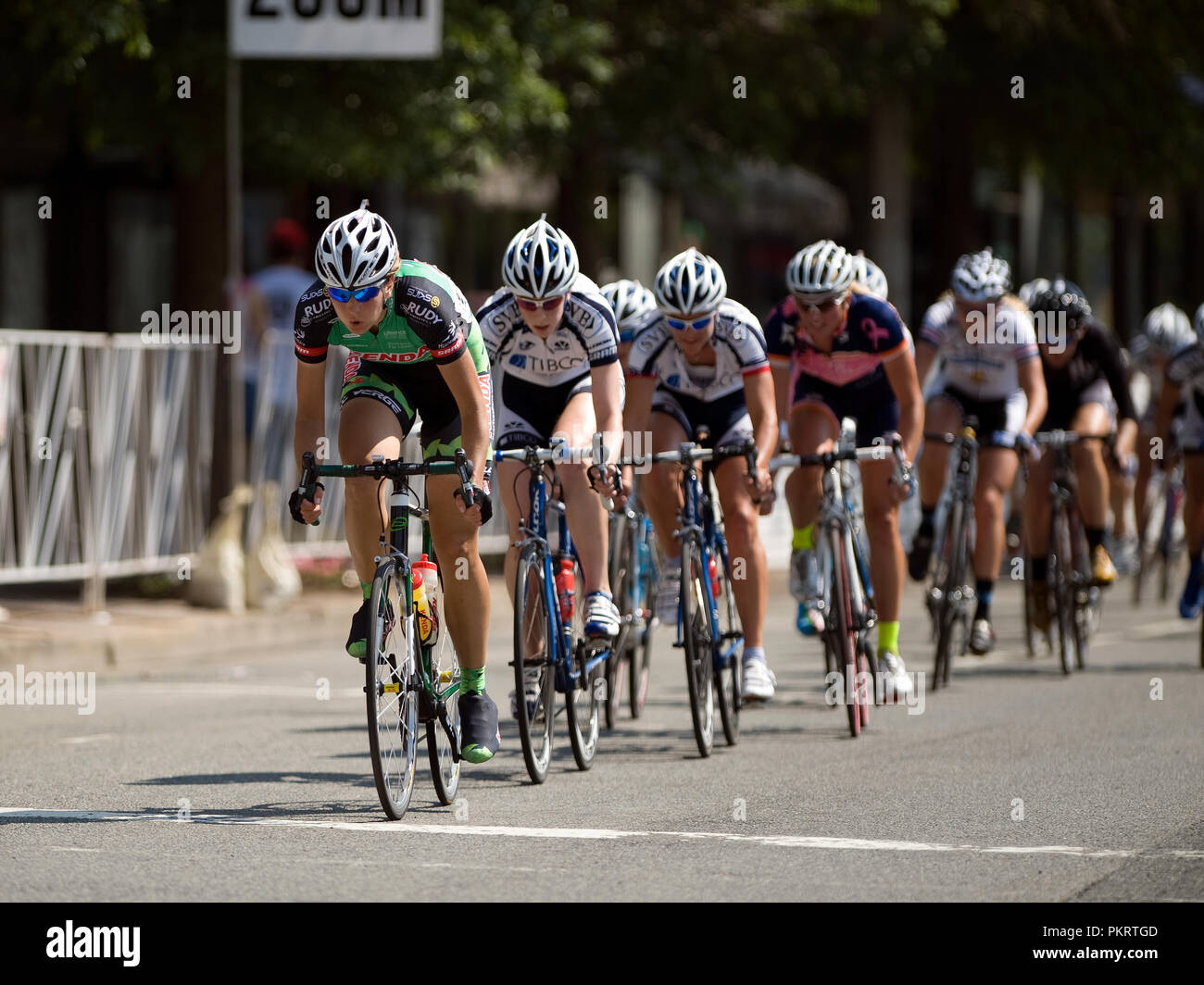 Le Womens pro champ pendant l'Air Force Cycling Classic Clarendon Cup le 12 mai 2010, à Arlington, en Virginie. Banque D'Images