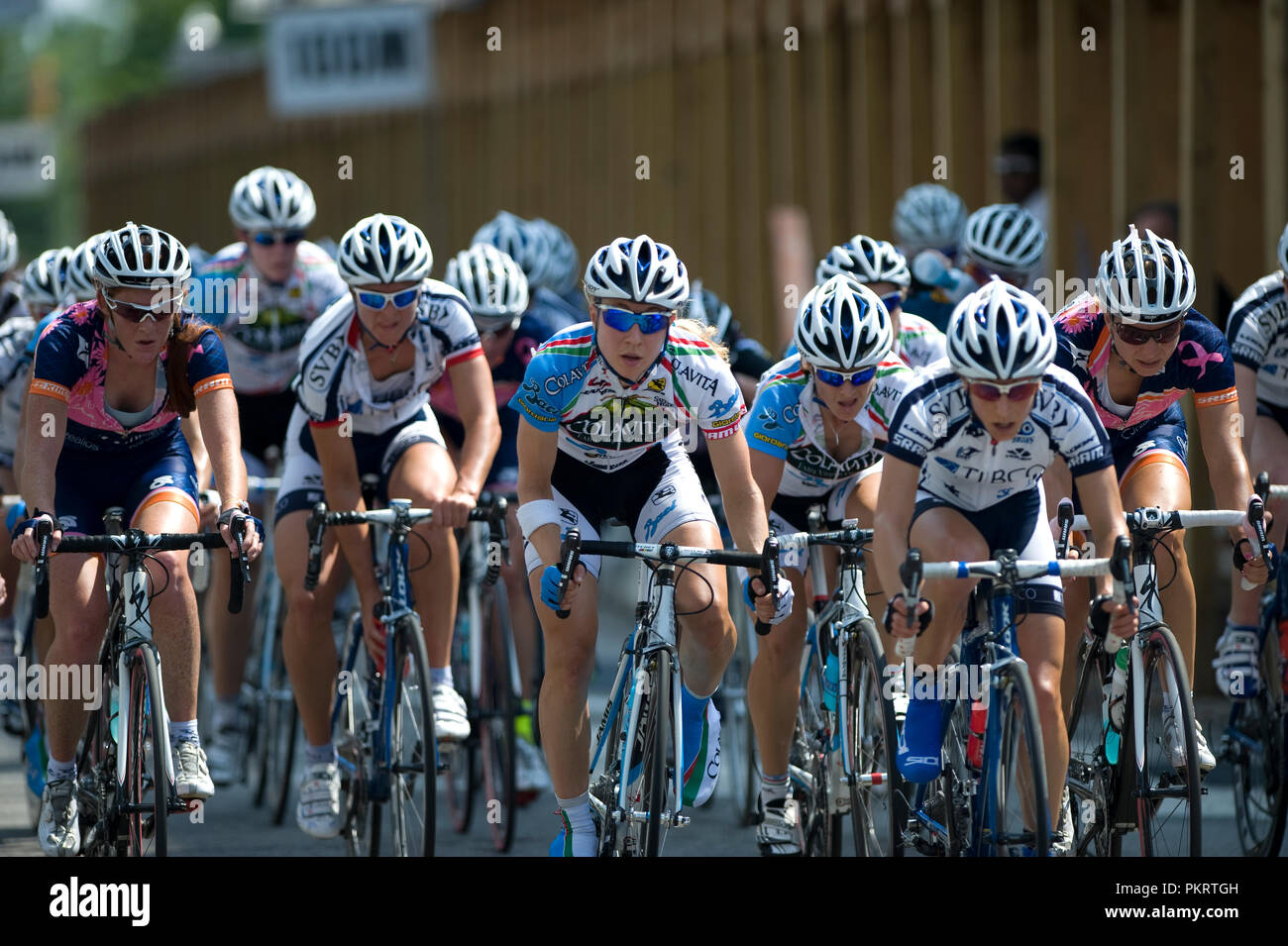 Le Womens pro champ pendant l'Air Force Cycling Classic Clarendon Cup le 12 mai 2010, à Arlington, en Virginie. Banque D'Images