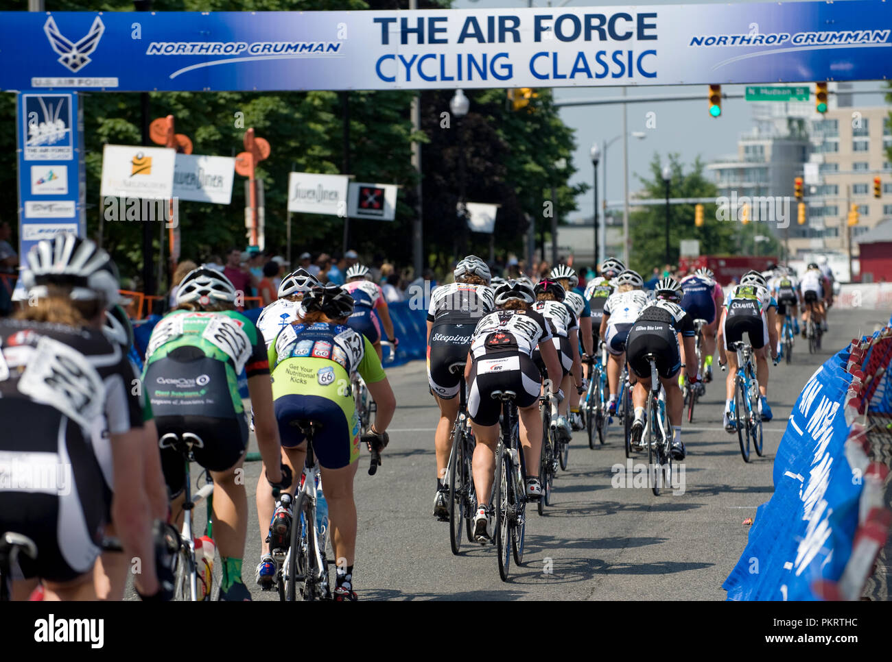 Le Womens pro champ pendant l'Air Force Cycling Classic Clarendon Cup le 12 mai 2010, à Arlington, en Virginie. Banque D'Images