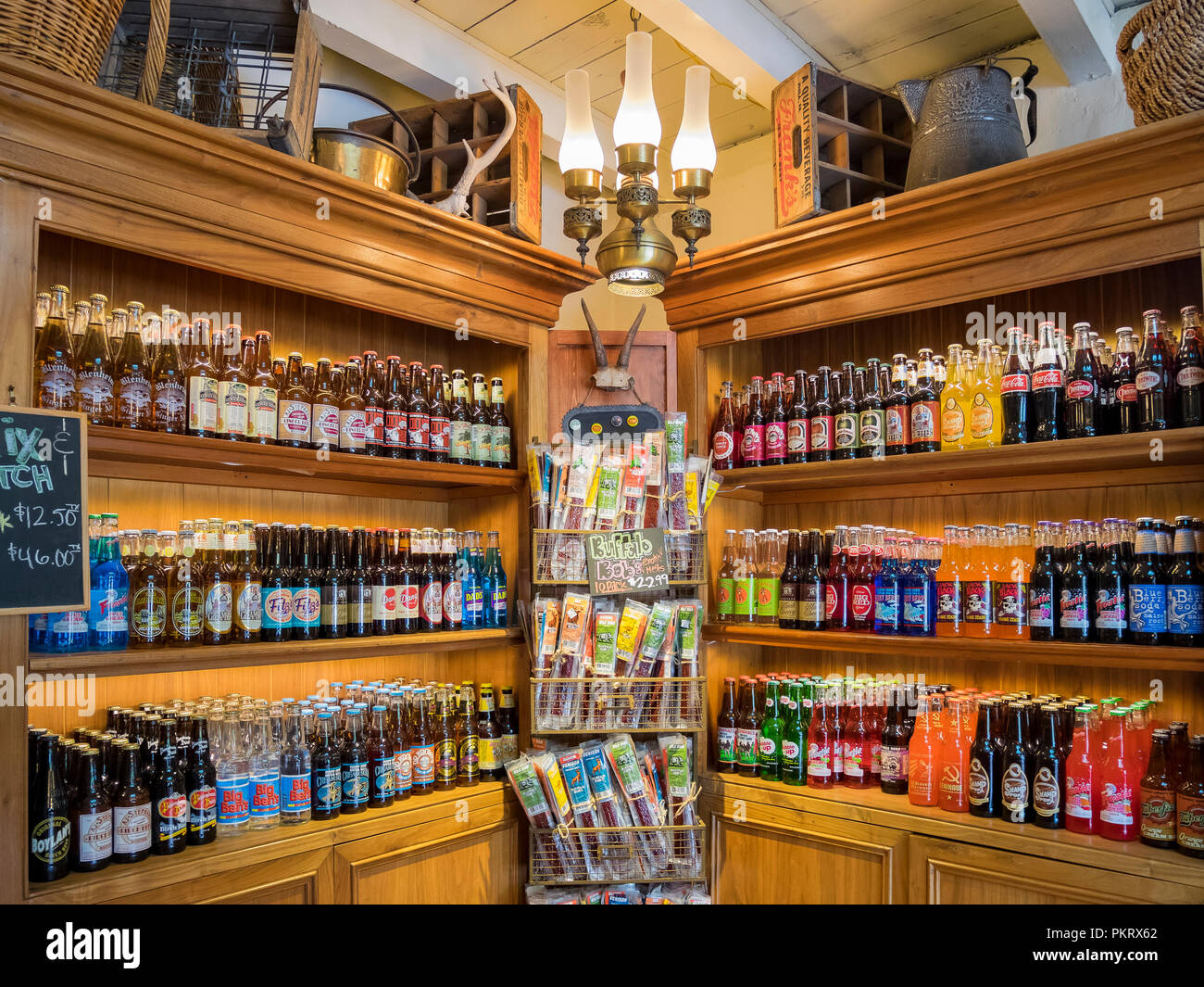 San Diego, 2 août : vue de l'intérieur de certains cadeaux intéressants de la boutique de cadeaux dans la vieille ville historique le 2 août 2014 à San Diego, Californie Banque D'Images