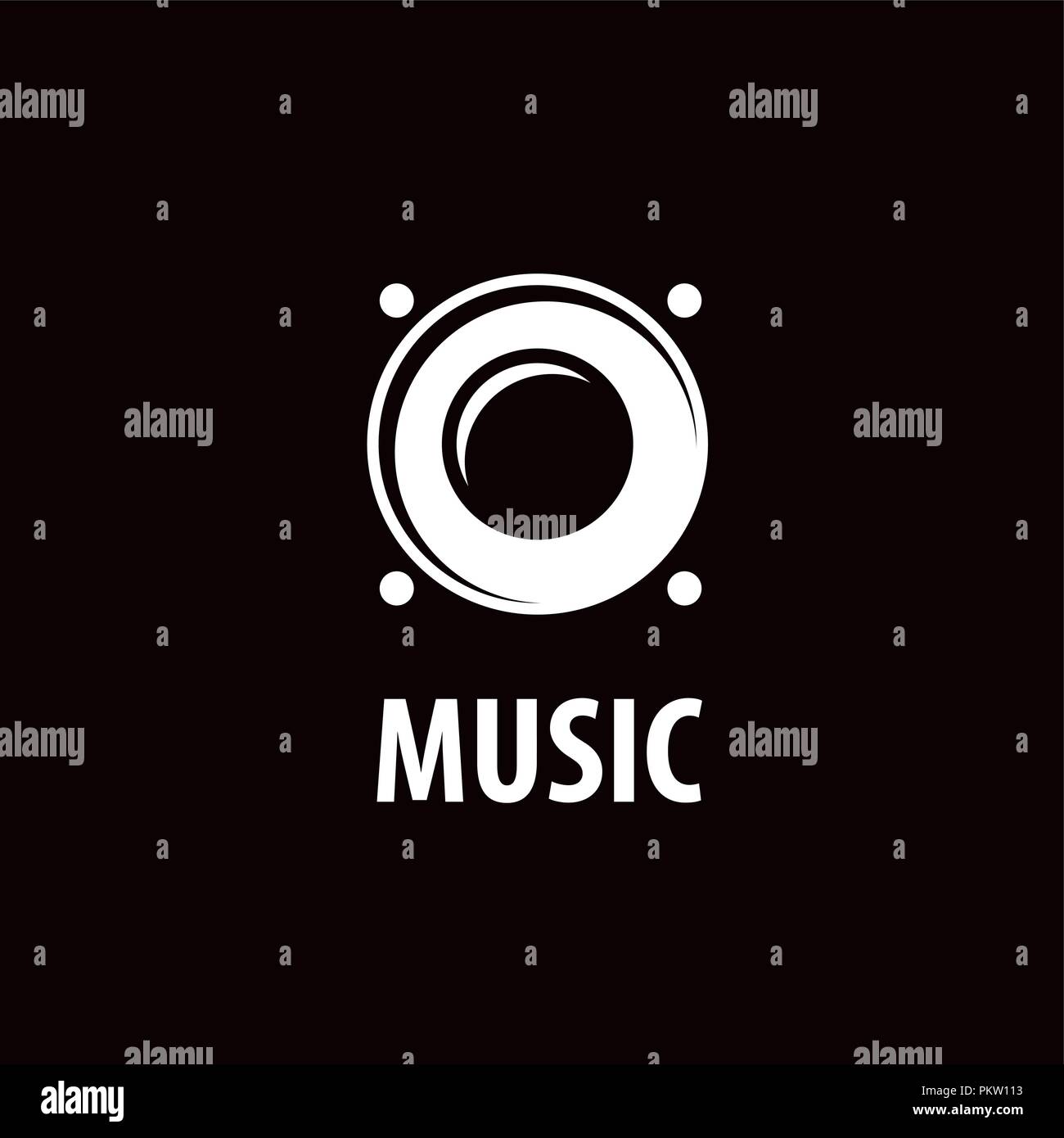 Logo vector music Illustration de Vecteur