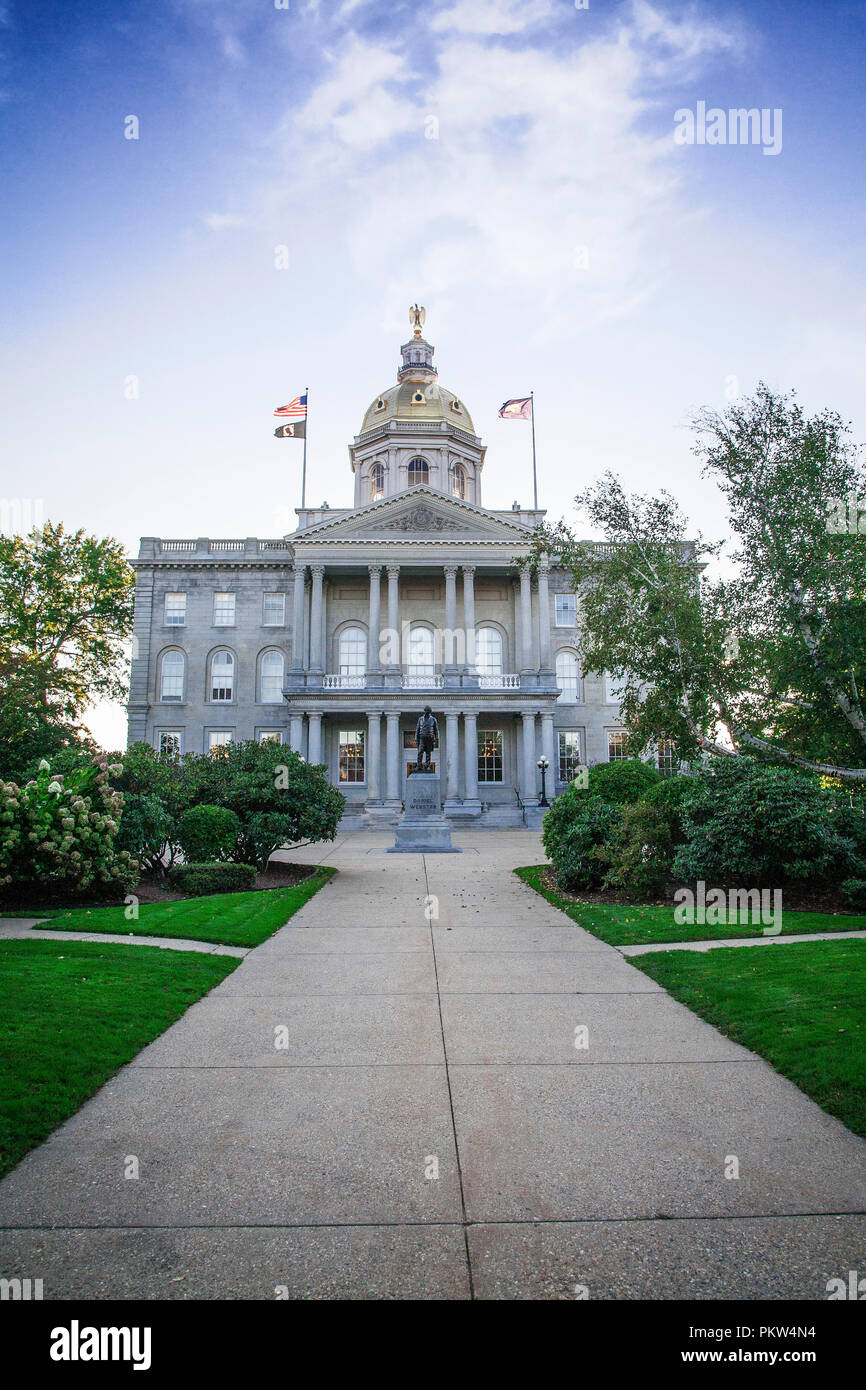 La capitale de l'Etat du New Hampshire, à Concord. Banque D'Images