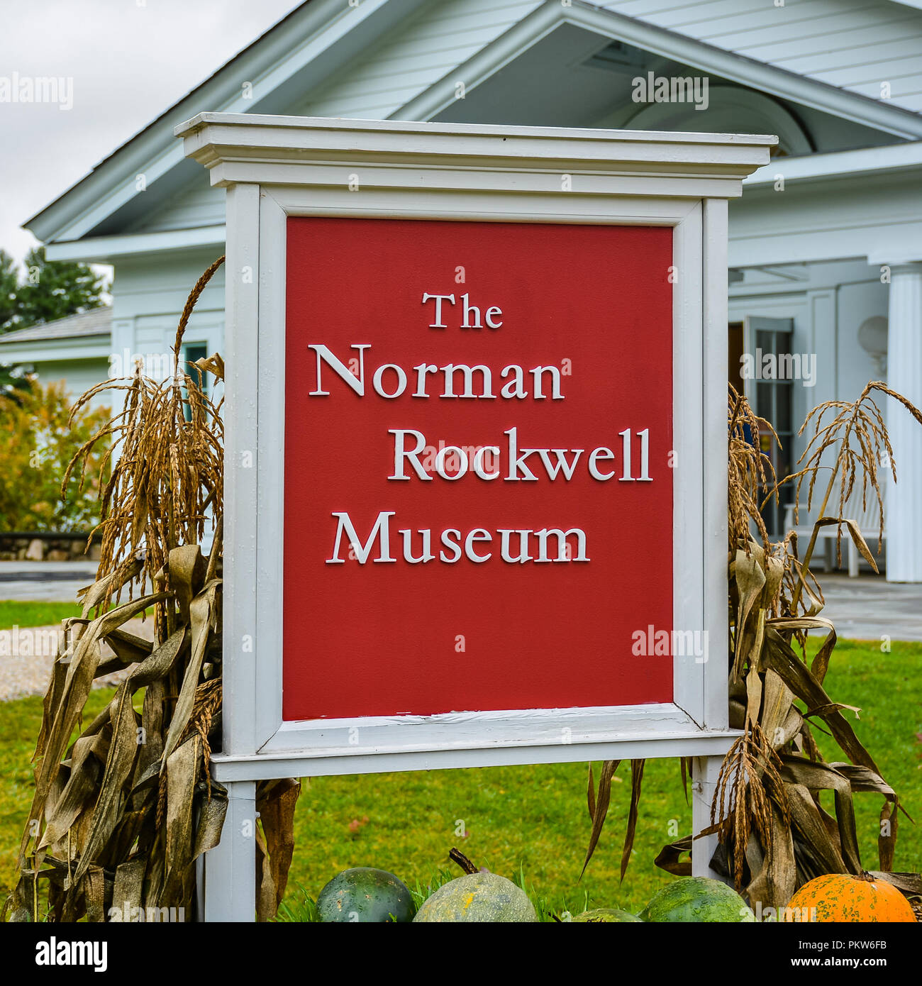 Stockbridge - 24 octobre 2014 : Norman Rockwell Museum - un musée d'art dédié à l'art de Norman Rockwell. Banque D'Images