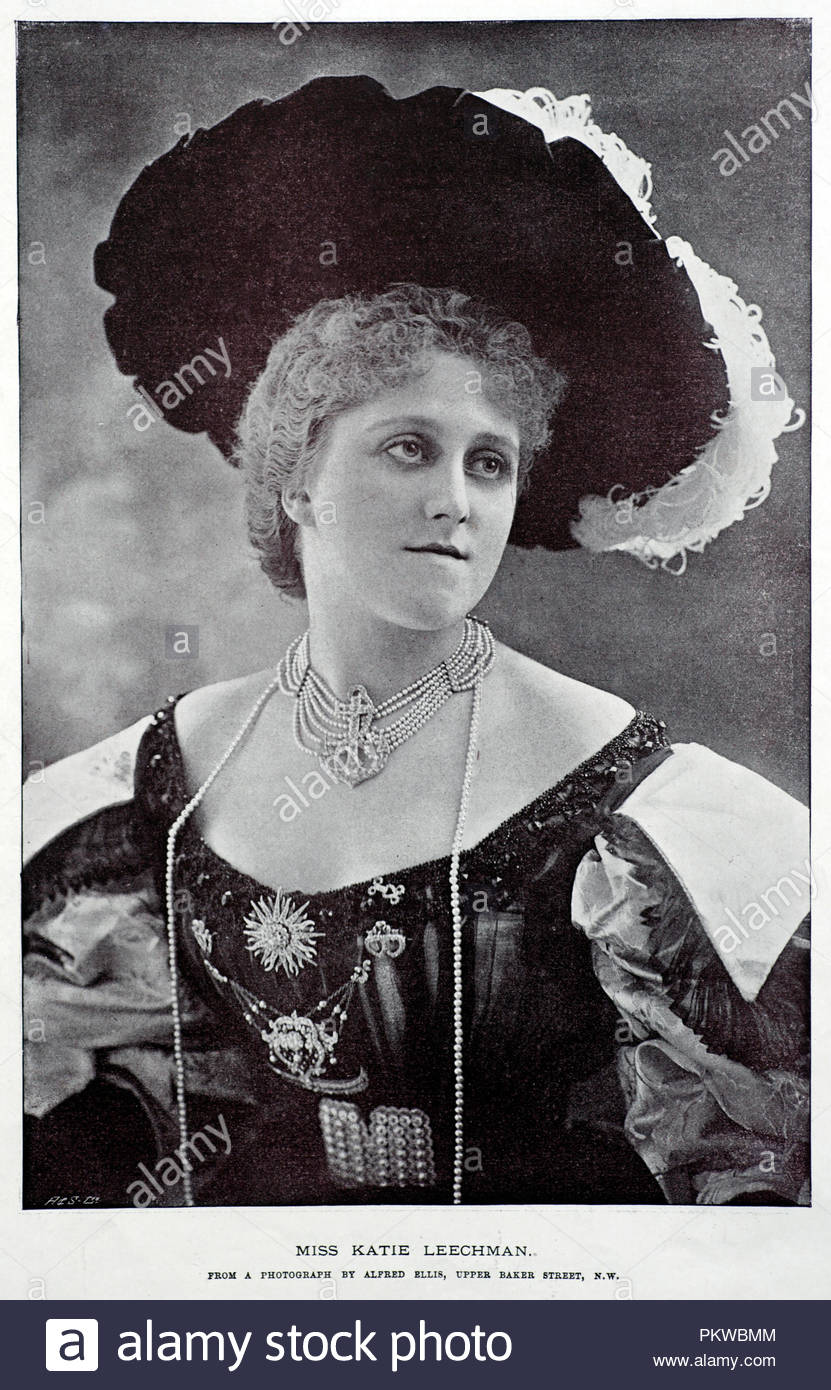 Katie Leechman, comédienne, photographie de 1890 Banque D'Images