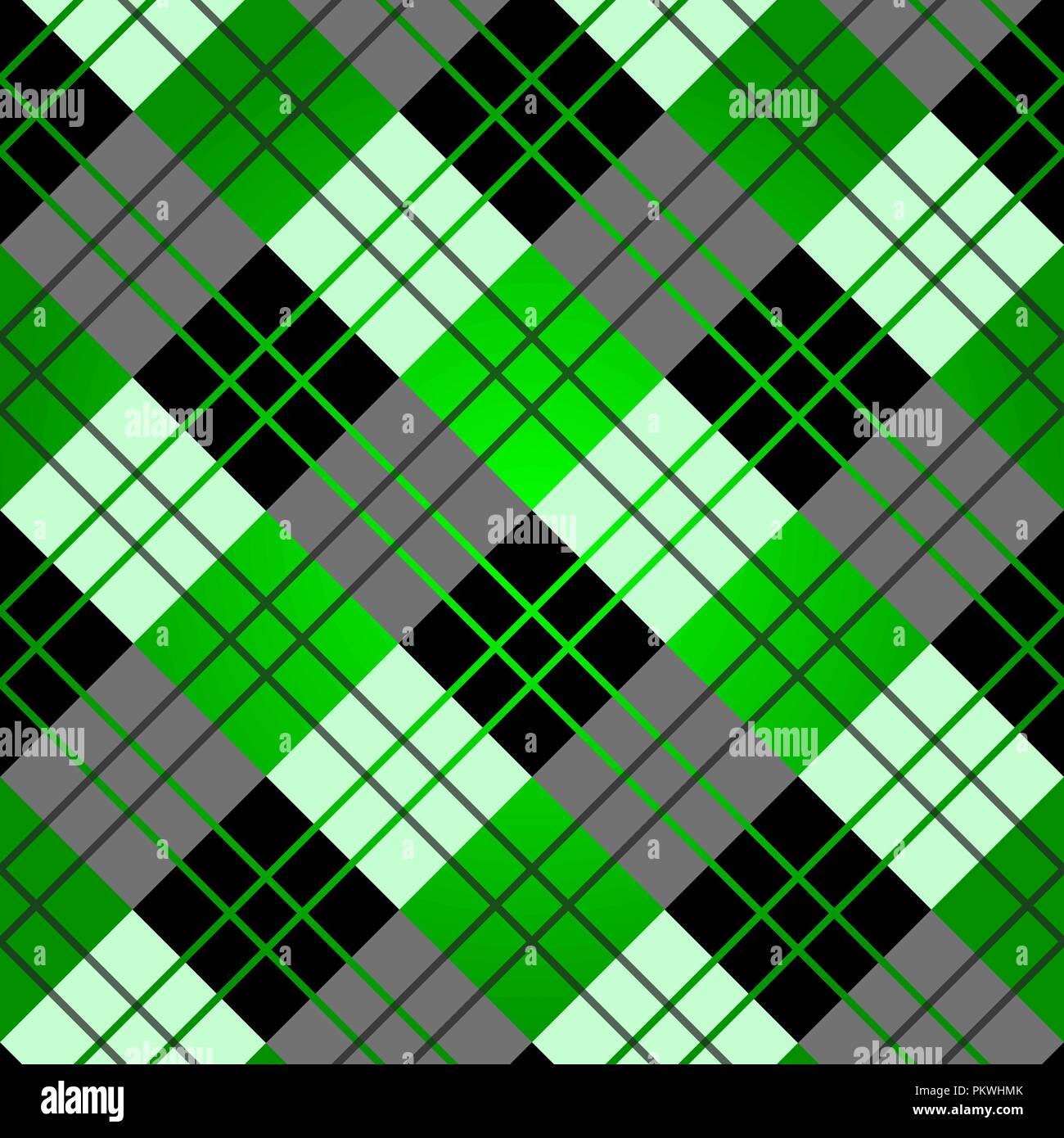 Tissé à carreaux tartan écossais vert motif transparent Illustration de Vecteur