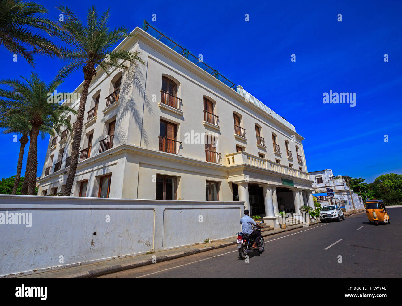 Promenade Hotel - Pondichéry (Inde) Banque D'Images