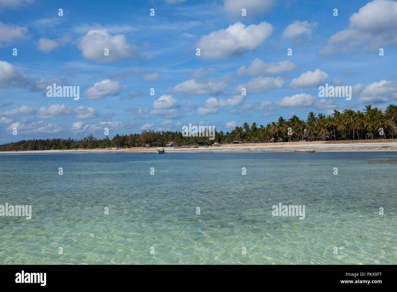 - Galu Kinondo beach au Kenya Banque D'Images