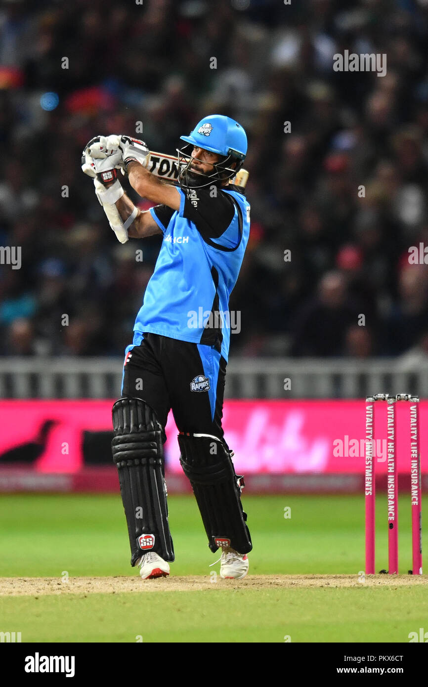 Le Worcestershire Rapids' Moeen Ali les chauves-souris au cours de l'épanouissement T20 final sur l'Explosion finale Journée à Edgbaston, Birmingham. Banque D'Images