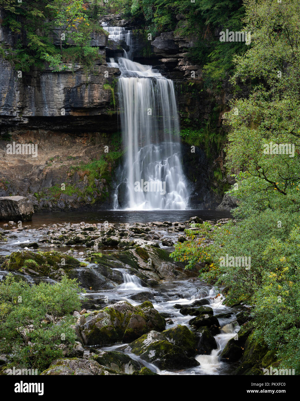 Force Thornton sur la rivière Cascade Twiss Banque D'Images