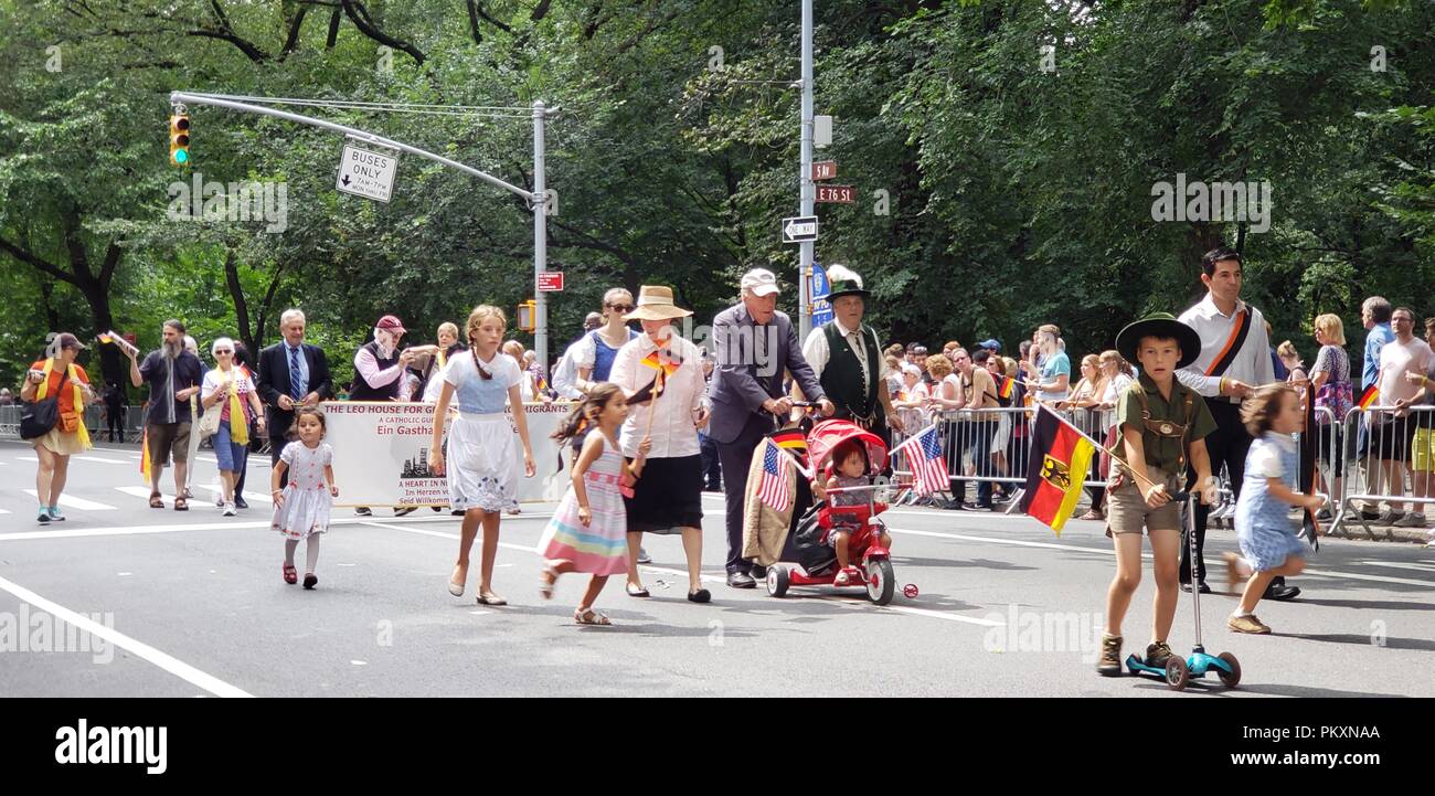 New York, USA. 15 septembre 2018. German American Day Parade Crédit : SCOOTERCASTER/Alamy Live News Banque D'Images