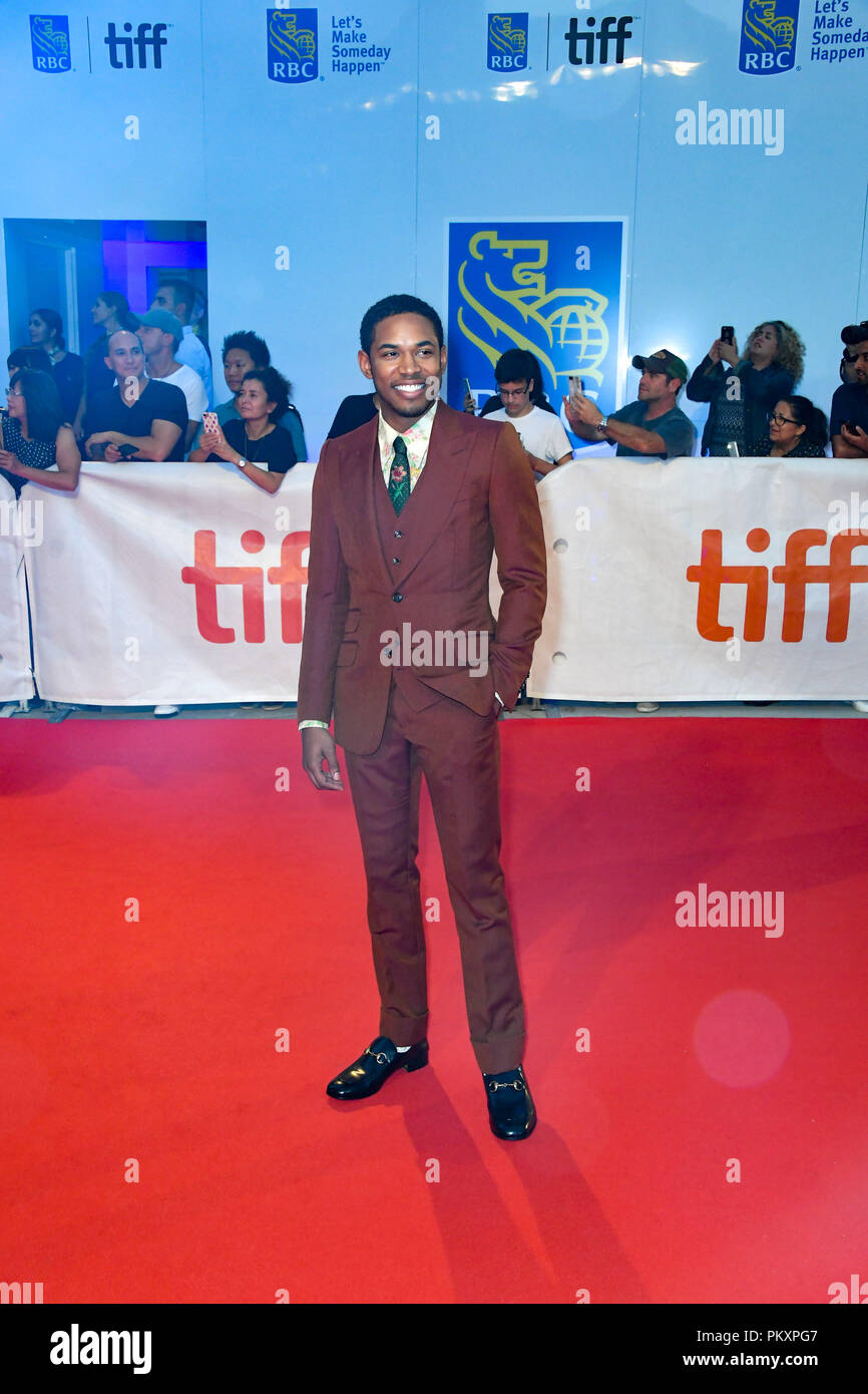 Toronto, Ontario, Canada. 15 Sep, 2018. KELVIN HARRISON JR participe à 'Terminator' Jérémie Leroy premiere pendant le Festival International du Film de Toronto 2018 au Roy Thomson Hall le 15 septembre 2018 à Toronto, Canada Crédit : Igor/Vidyashev ZUMA Wire/Alamy Live News Banque D'Images