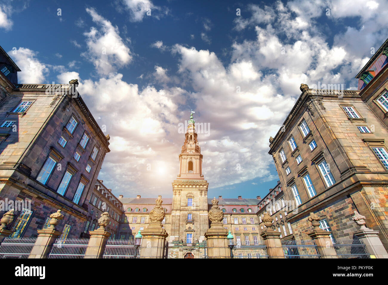 Palais de Christiansborg à Copenhague Banque D'Images