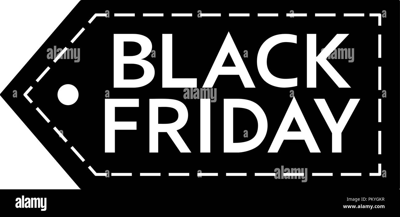 Vendredi noir la vente. Modèle de conception de l'inscription. Le vendredi noir bannière. Vector illustration isolé sur fond blanc. Illustration de Vecteur