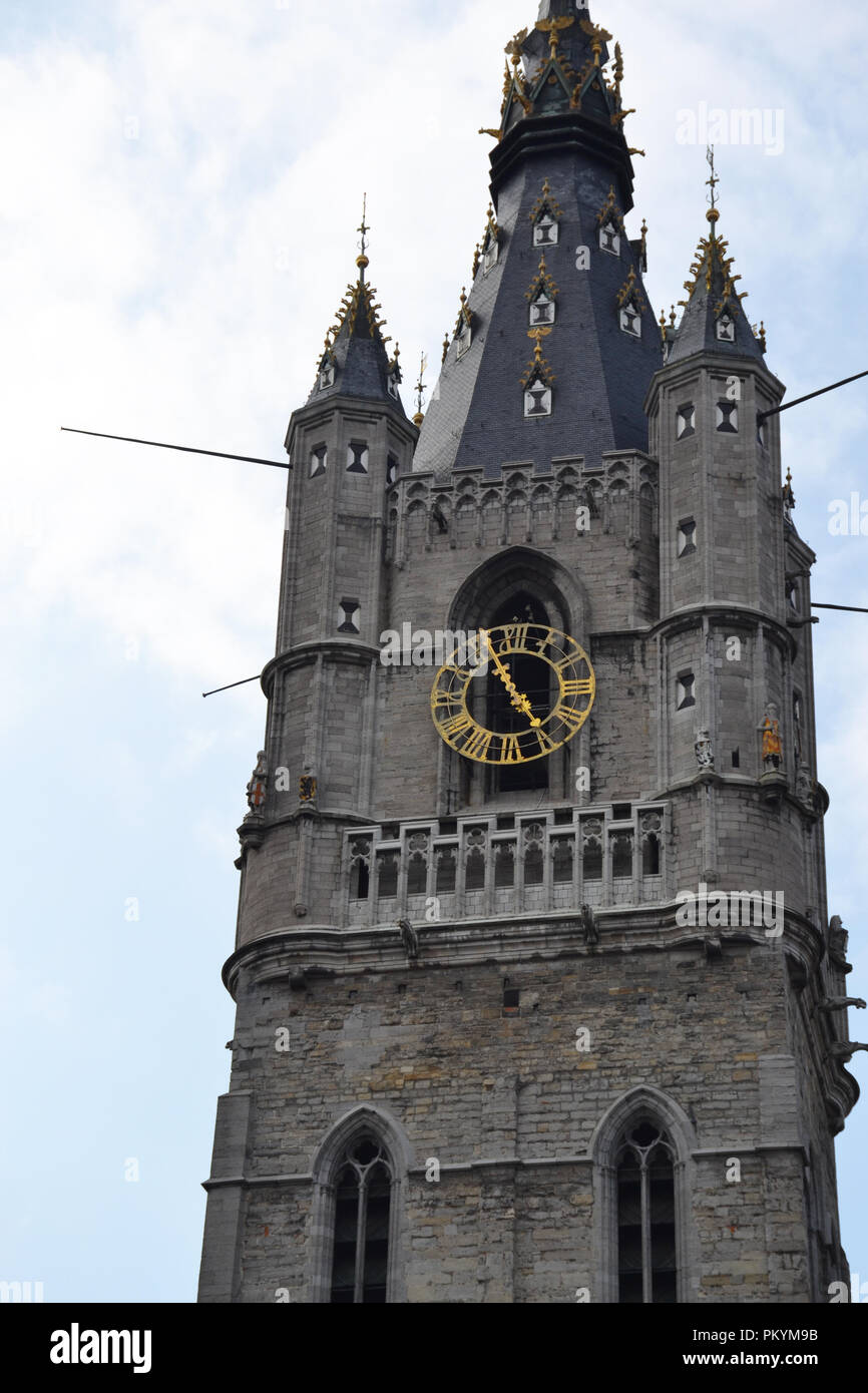 Belfort tower dans centre historique de Gand, Belgique Banque D'Images