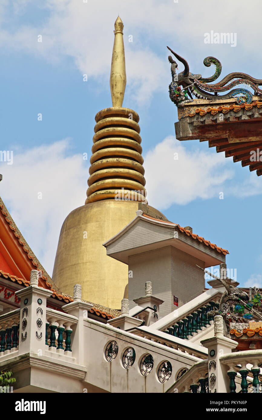 Buddhist Kong Meng San Phor Kark Voir Monastère, Bright Hill Road, à Singapour, en Asie Banque D'Images