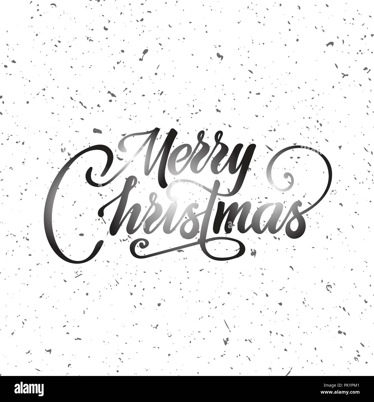 Joyeux noël vecteur texte sur fond blanc. Lettrage pour invitation, mariage et carte de souhaits, estampes et affiches. L'inscription à la main Illustration de Vecteur