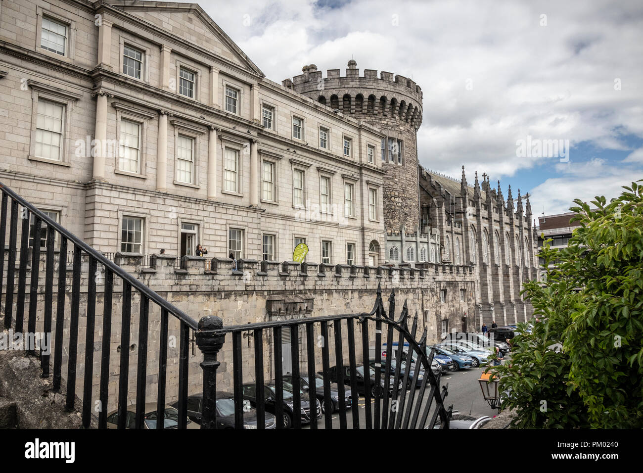 Le Château de Dublin, Dublin, Irlande, Europe. Banque D'Images