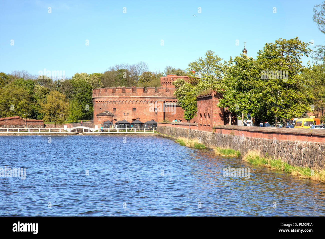 KALININGRAD, RUSSIE - Mai 04,2018 : Le Musée de l'Ambre sur Chernyakhovsky rue sur la rive du lac Supérieur Banque D'Images