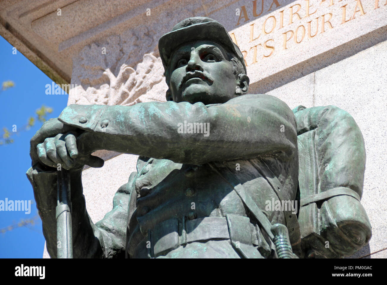 Un mémorial de guerre à Nantes (France). Banque D'Images