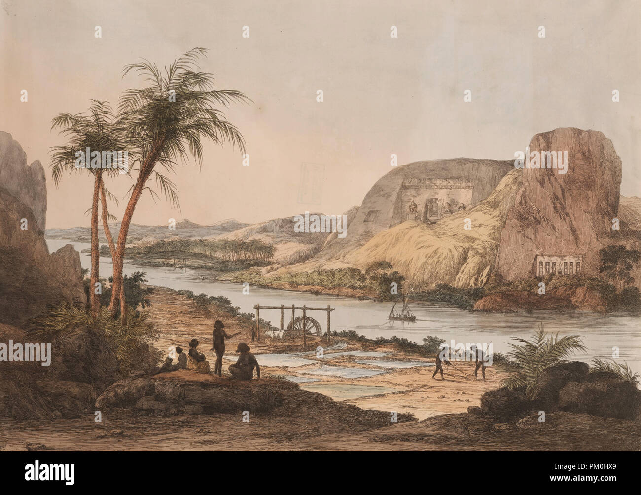 Illustration sur le thème de l'Egypte ancienne Vintage Banque D'Images