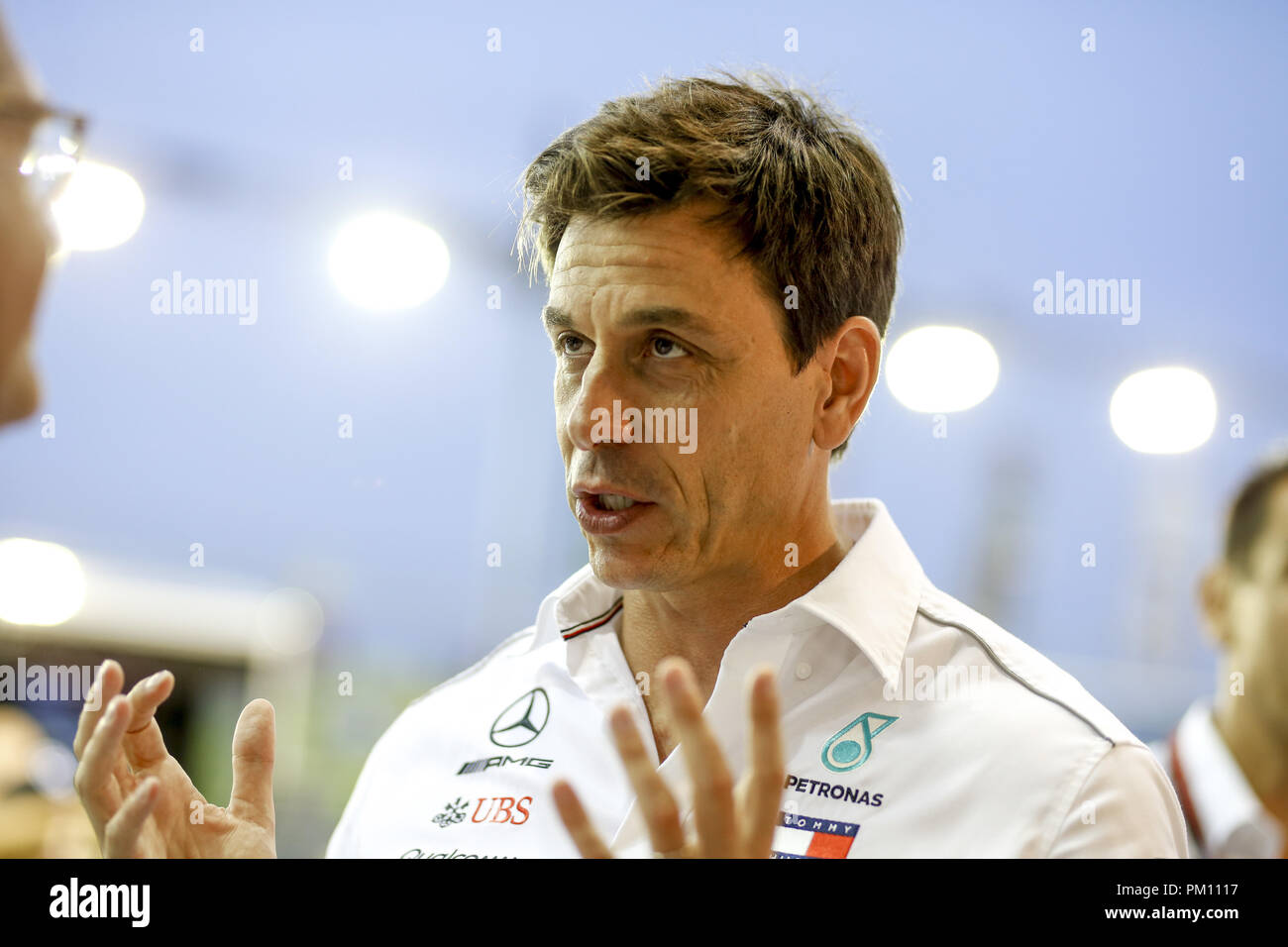 Singapour, Singapour. 16 Sep, 2018. Sport Automobile : Championnat du Monde de Formule 1 de la FIA 2018, Grand Prix de Singapour, Toto Wolff (AUT, Mercedes AMG Petronas Motorsport), 16.09.2018. Utilisation dans le monde entier | Credit : dpa/Alamy Live News Banque D'Images