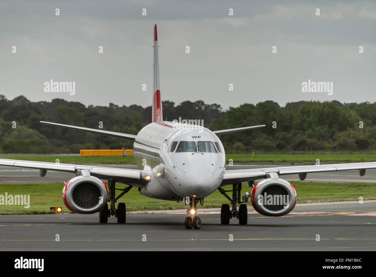 L'aéroport de Manchester en Angleterre Banque D'Images