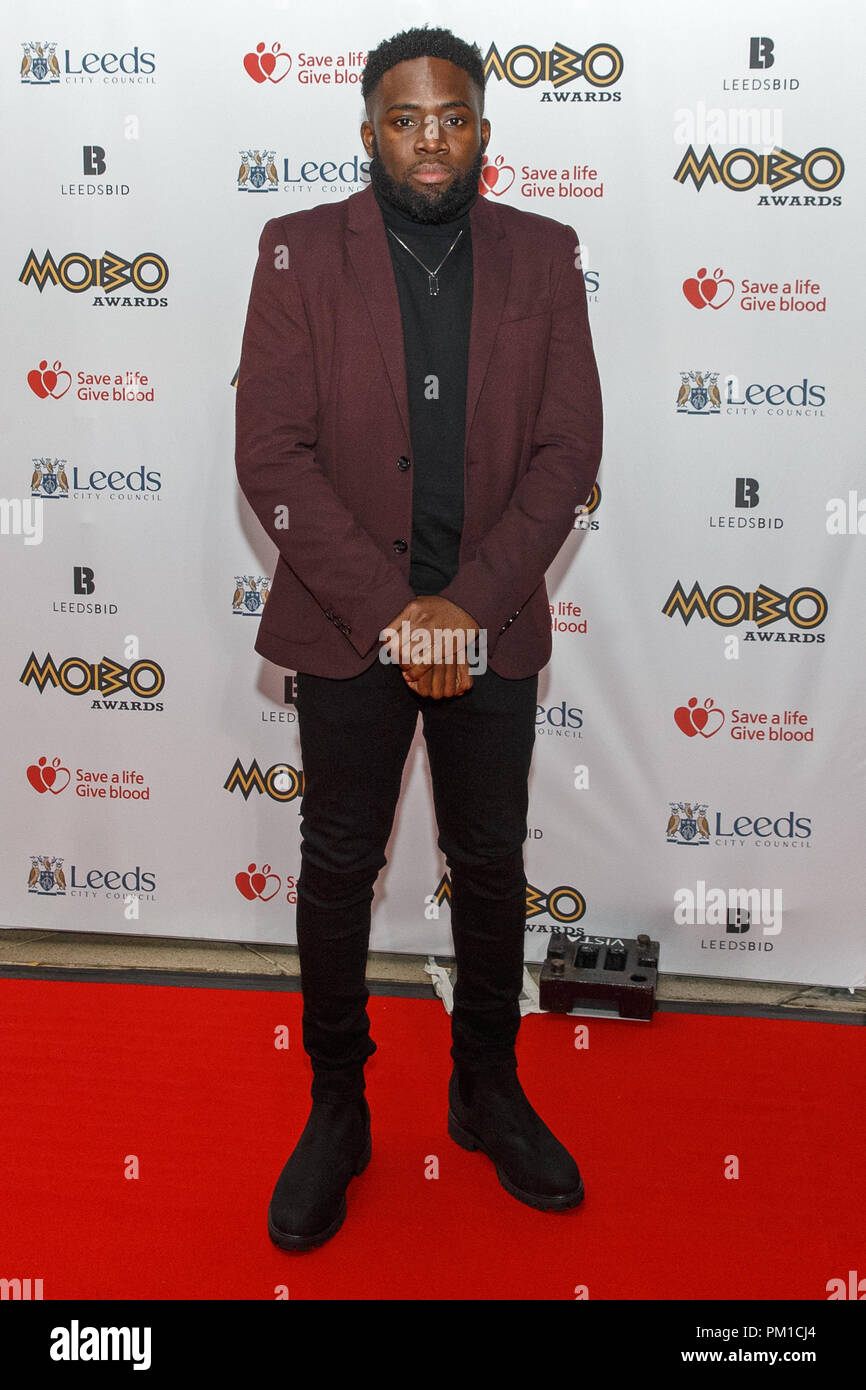 Musicien et producteur Juls (de son vrai nom Julian Nicco-Annan) sur le tapis rouge à la MOBO Awards 2017. Banque D'Images