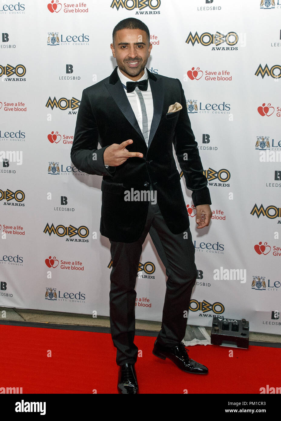 La chanteuse pop Jay Sean (de son vrai nom Kamaljit Singh Jhooti) sur le tapis rouge à la MOBO Awards 2017. Il a présenté un prix lors de l'événement. Banque D'Images