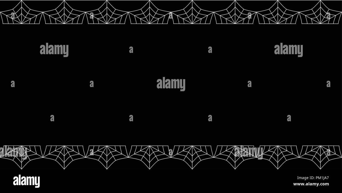 Cette élégante chambre double vecteur rectangle haut et bas dos blanc frontière avec copie espace pour texte isolé sur fond noir. Modèle pour l'invitation, fly Illustration de Vecteur