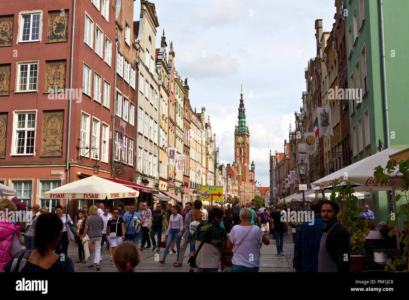 La vieille ville de Gdansk Pologne Banque D'Images