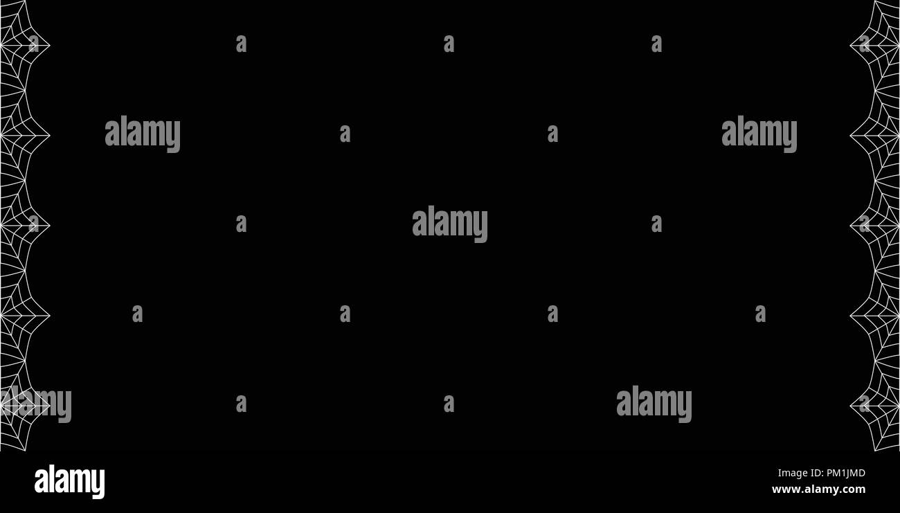 Cette élégante chambre double vecteur rectangle gauche et droite dos blanc frontière avec copie espace pour le texte sur fond noir. Modèle pour l'invitation, flyer, ba Illustration de Vecteur