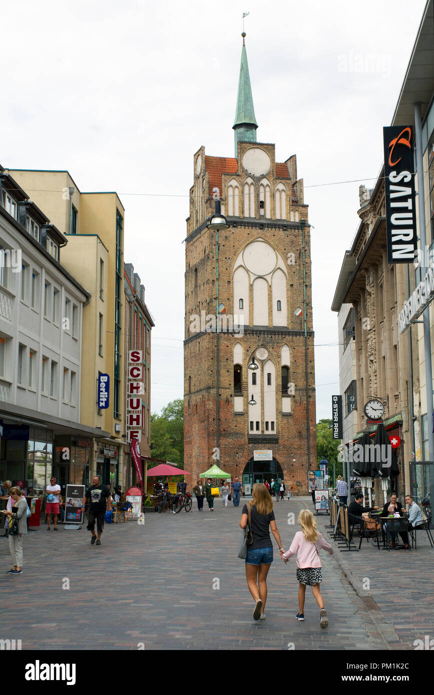 Street, à Rostock, Allemagne Banque D'Images