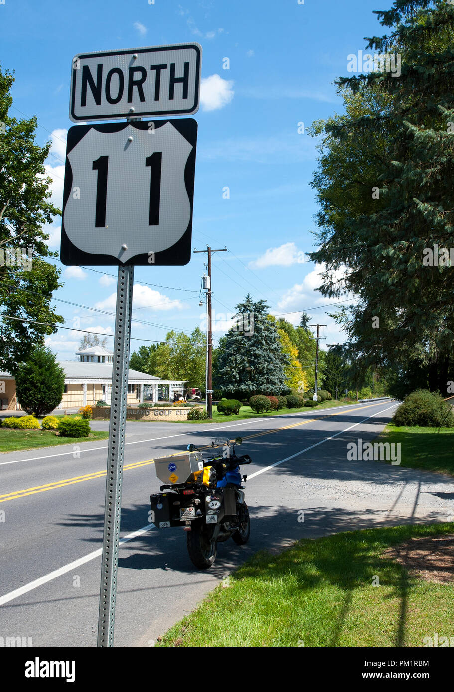 États-unis - 2013 : Ancienne Route 11 quelque part en Pennsylvanie. (Photo par Douglas Graham/sauvage Photos de lumière) Banque D'Images