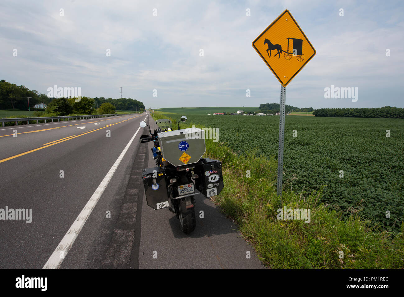 États-unis - 2013 : Ancienne Route 11 quelque part en Pennsylvanie. (Photo par Douglas Graham/sauvage Photos de lumière) Banque D'Images
