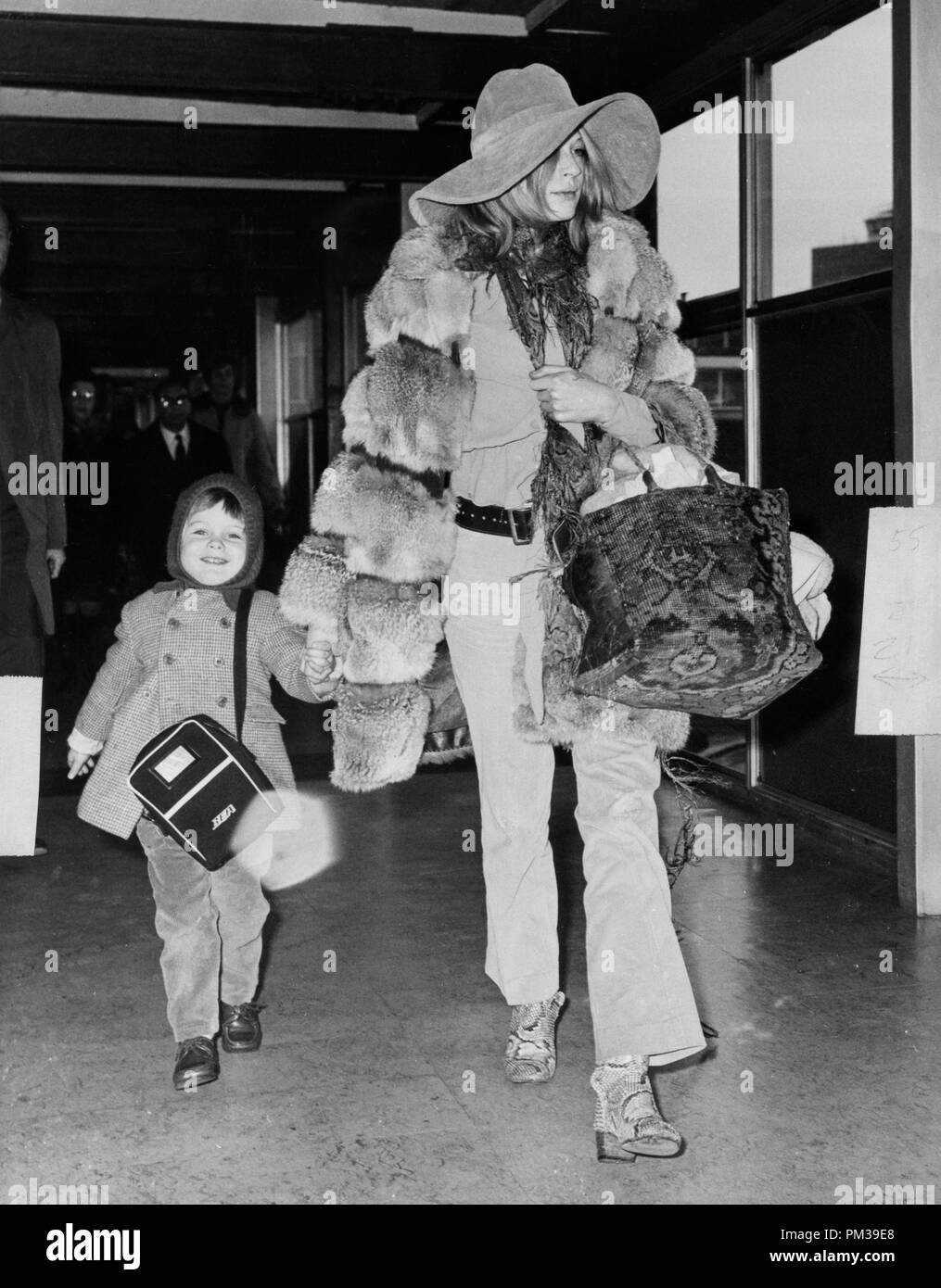 Marianne Faithfull avec son fils Nicholas, 1969