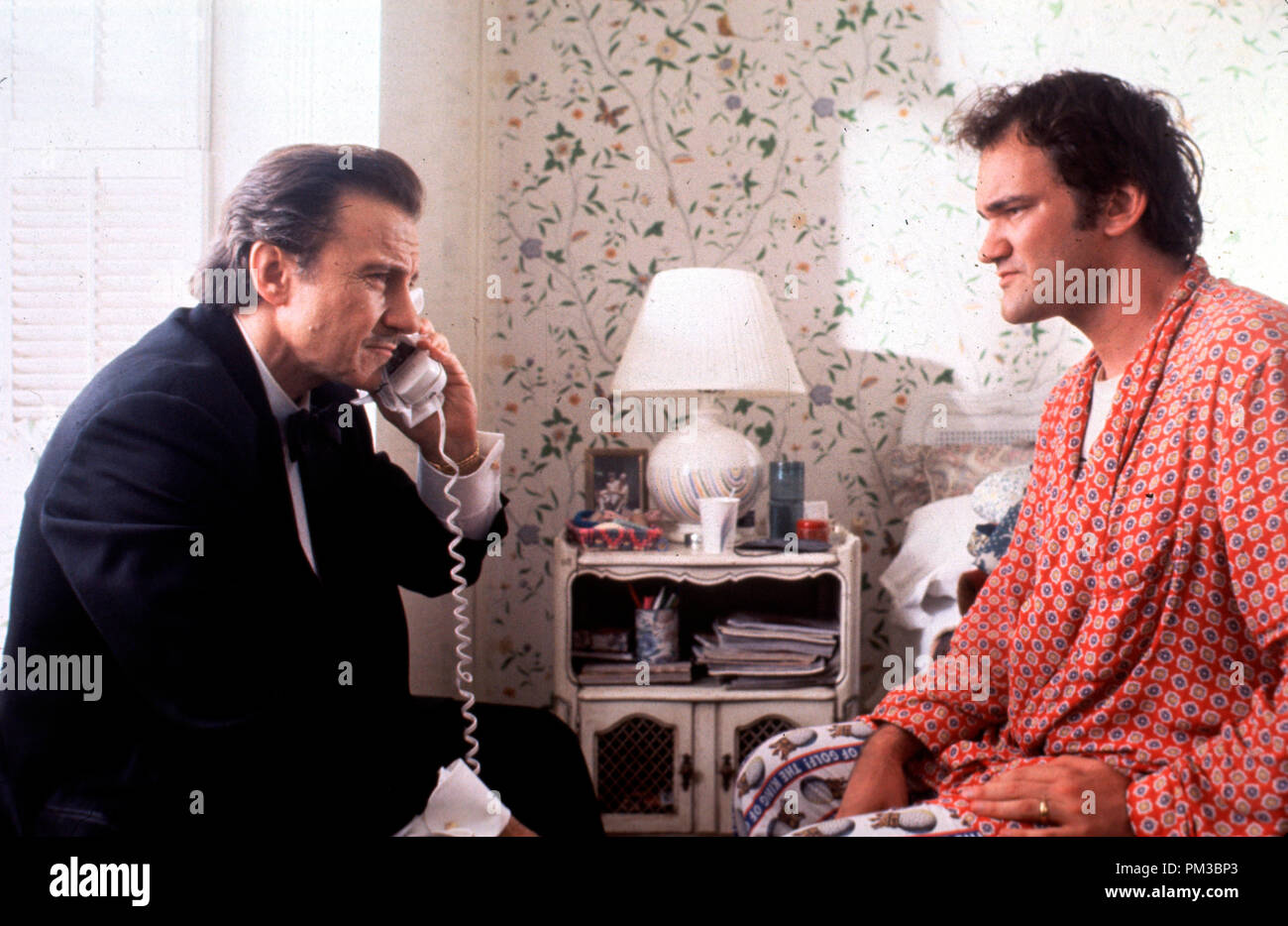 'Pulp Fiction', Harvey Keitel et Quentin Tarantino 1994 Banque D'Images