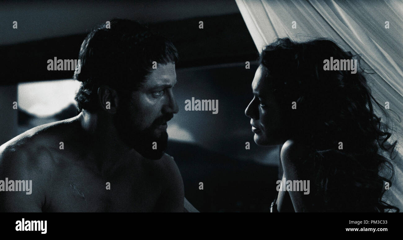 300 Gerard Butler, Lena Headey © 2007 Warner Brothers Banque D'Images