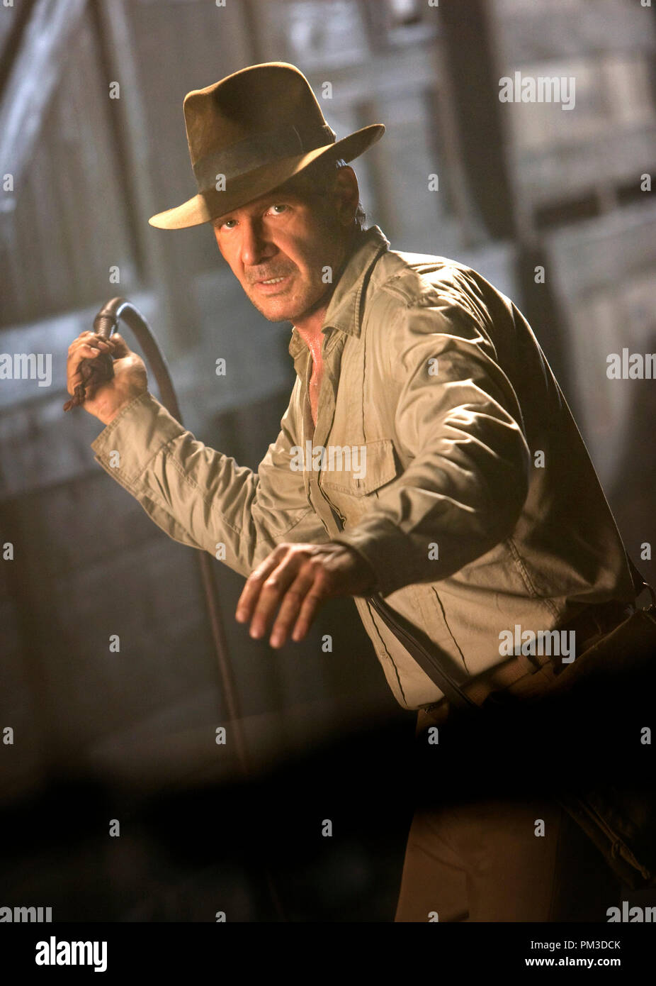 Indiana Jones et le Royaume du Crâne de cristal avec Harrison Ford © 2008 Lucasfilm Ltd. Banque D'Images