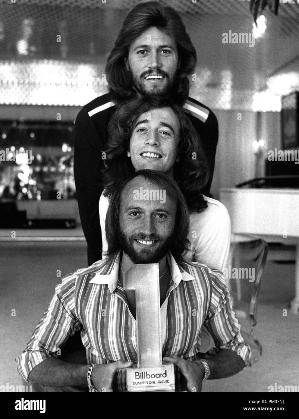 Publicité Studio : encore les Bee Gees (Barry Gibb, Maurice Gibb et Robin Gibb) vers 1978 référence #  30732 Fichier 1284THA Banque D'Images