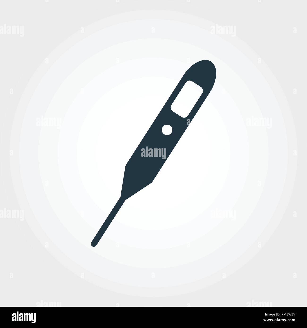 L'icône du thermomètre. L'icône de style de ligne Thermomètre design  conception icône à partir de la collection de la médecine. Les pictogrammes  isolé sur blanc. Parfait pour la conception de sites web,