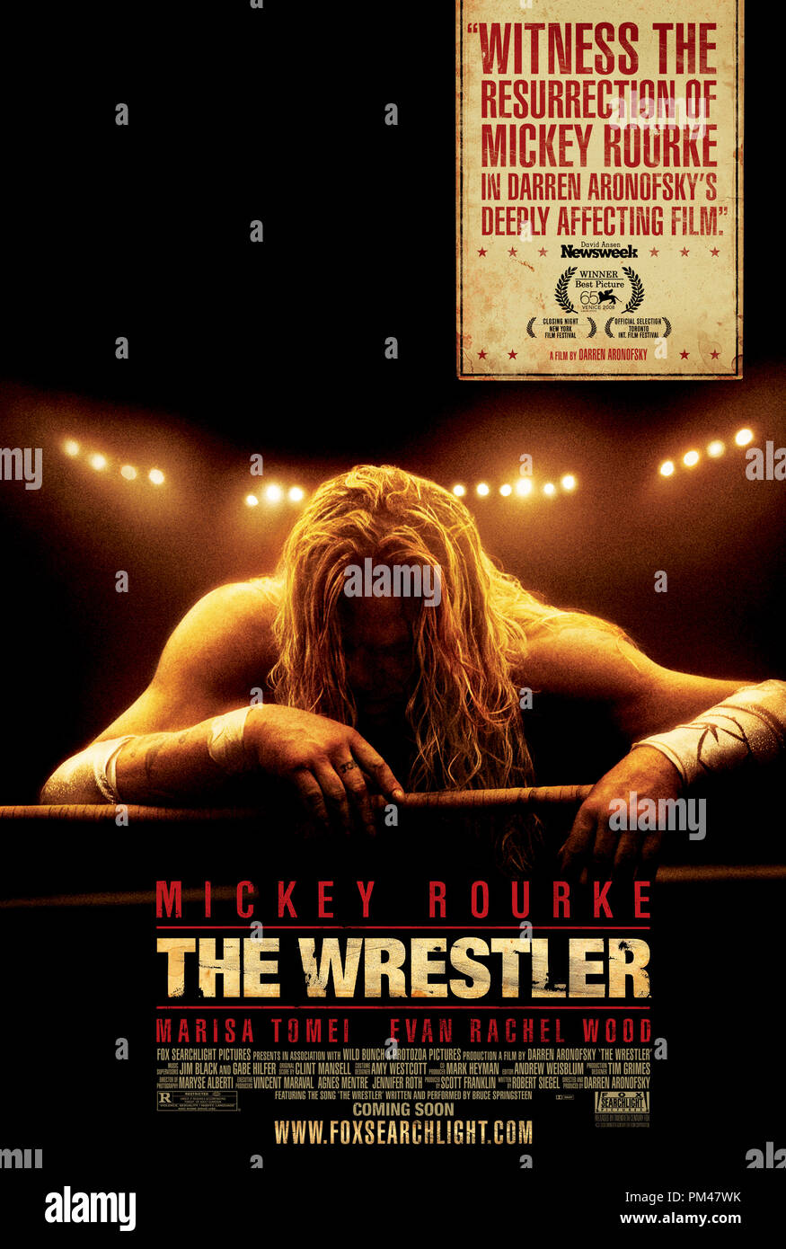 'The Wrestler' affiche de 2008 Banque D'Images